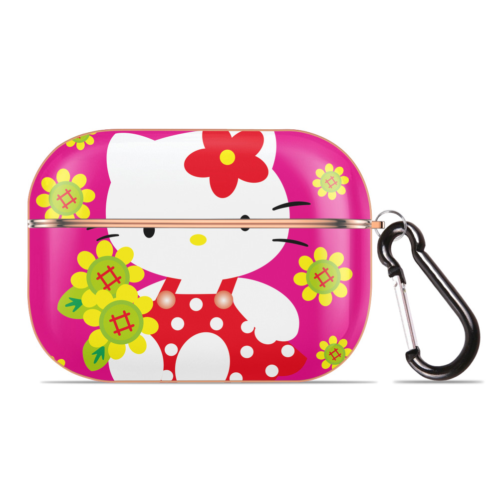 （画像用） Hello Kitty ハローキティ 【AirPods Pro用】ハードシェル保護ケース｜耐衝撃・防指紋・カラビナ付き商品仕様