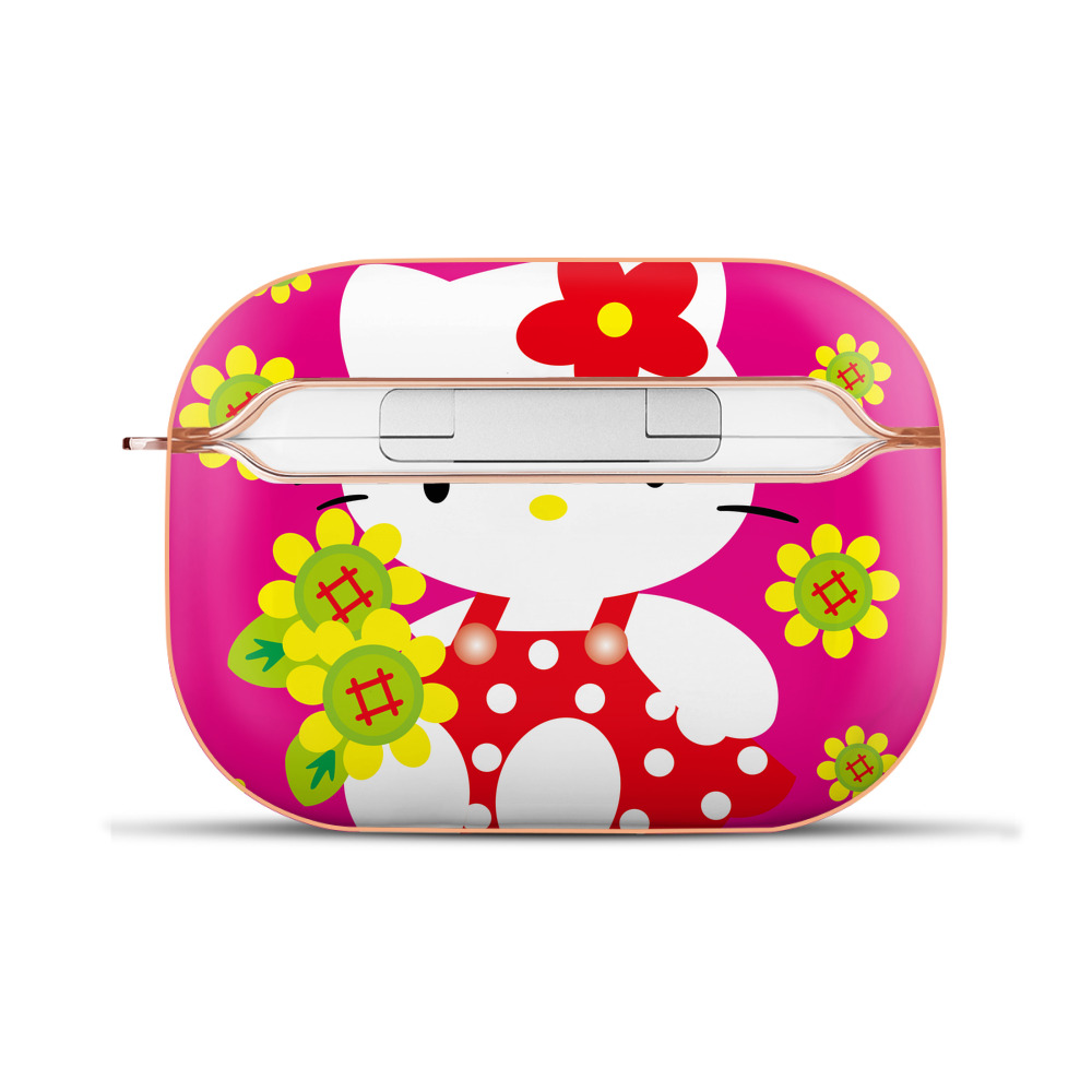 （画像用） Hello Kitty ハローキティ 【AirPods Pro用】ハードシェル保護ケース｜耐衝撃・防指紋・カラビナ付き商品仕様