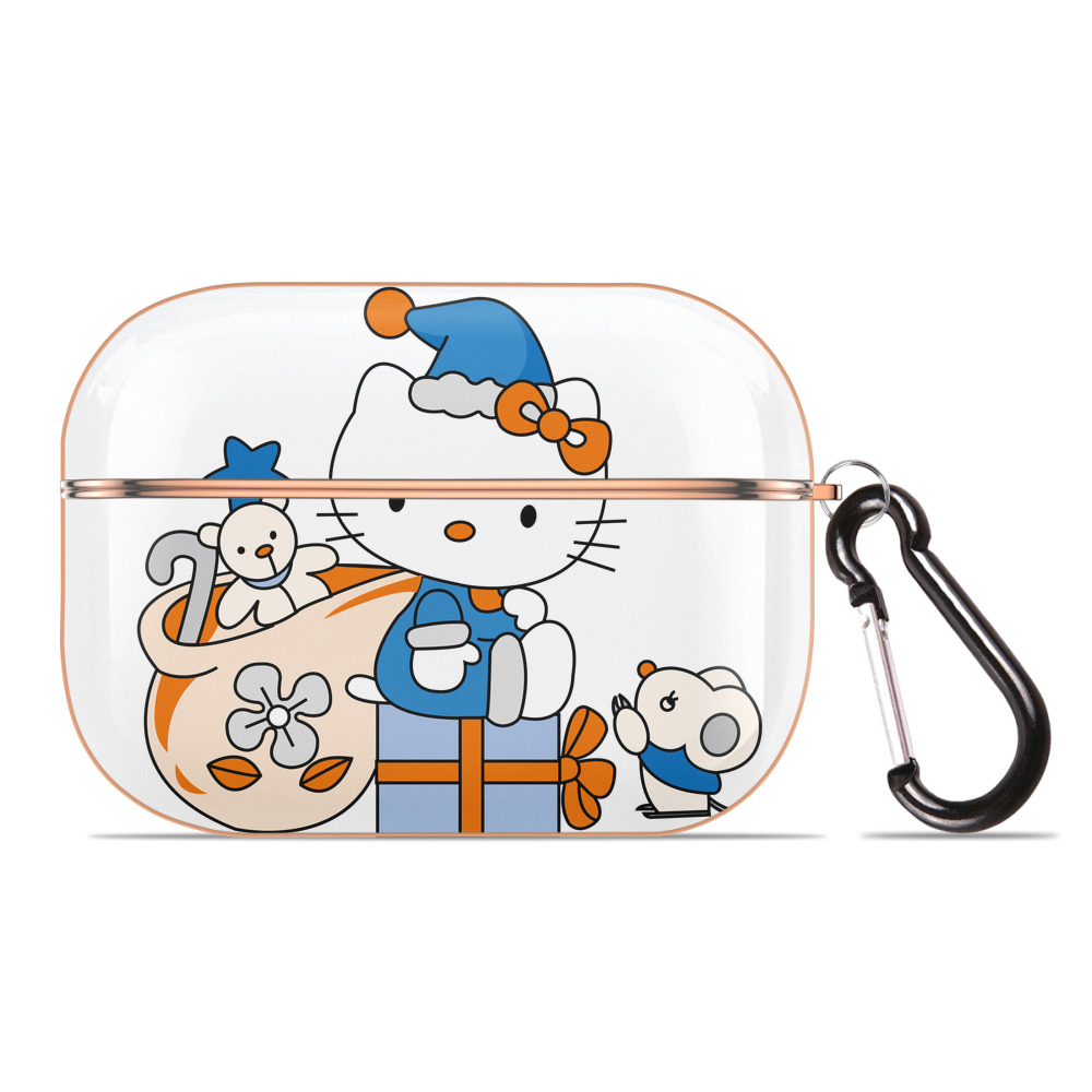 （画像用） Hello Kitty ハローキティ 【AirPods Pro用】ハードシェル保護ケース｜耐衝撃・防指紋・カラビナ付き商品仕様