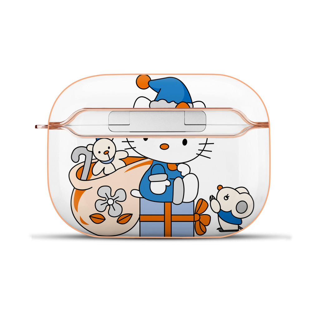 （画像用） Hello Kitty ハローキティ 【AirPods Pro用】ハードシェル保護ケース｜耐衝撃・防指紋・カラビナ付き商品仕様