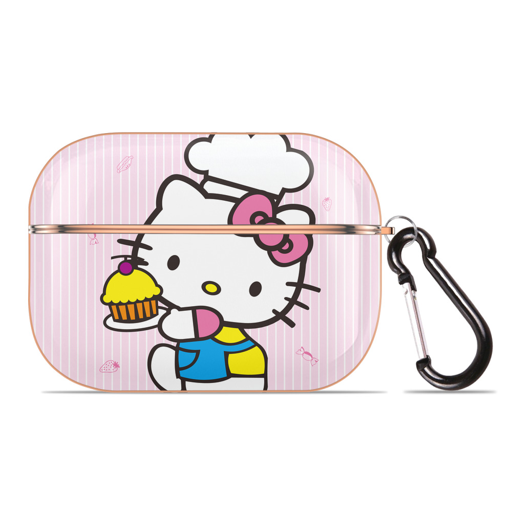 （画像用） Hello Kitty ハローキティ 【AirPods Pro用】ハードシェル保護ケース｜耐衝撃・防指紋・カラビナ付き商品仕様