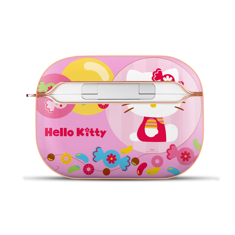 （画像用） Hello Kitty ハローキティ 【AirPods Pro用】ハードシェル保護ケース｜耐衝撃・防指紋・カラビナ付き商品仕様
