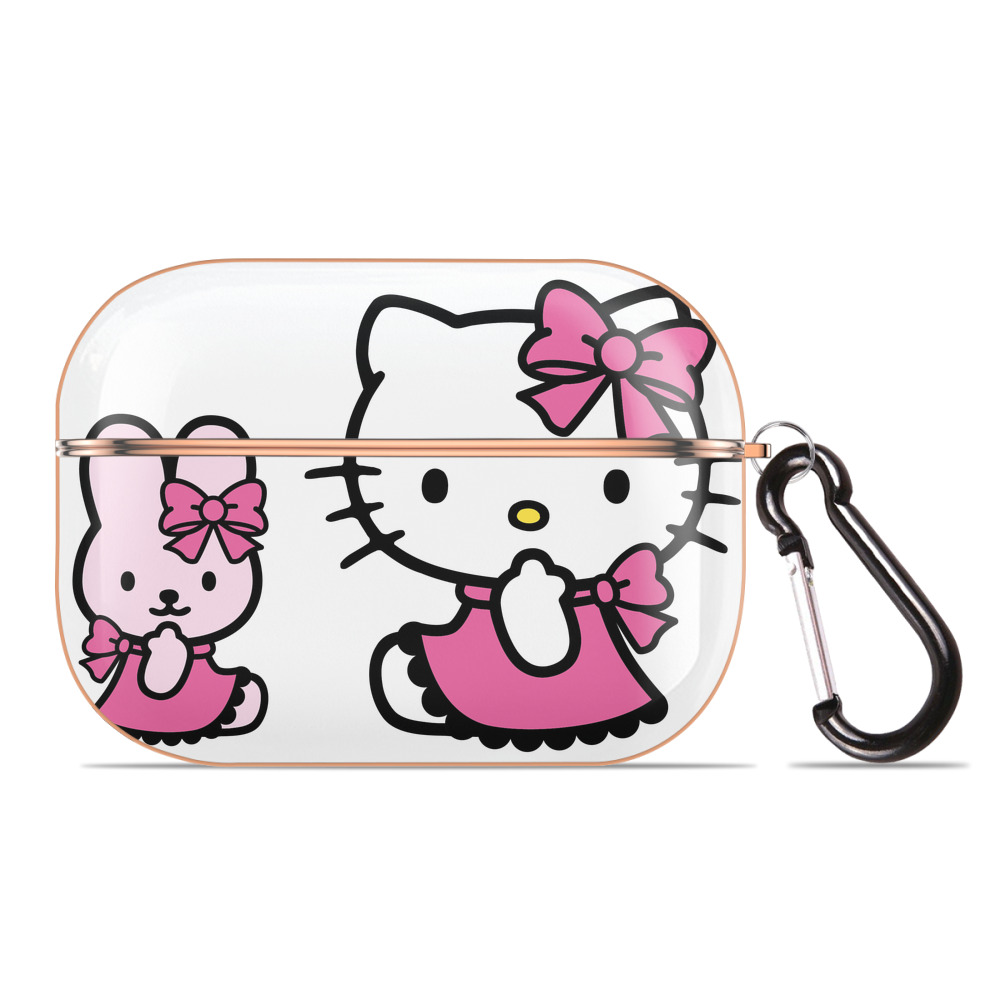（画像用） Hello Kitty ハローキティ 【AirPods Pro用】ハードシェル保護ケース｜耐衝撃・防指紋・カラビナ付き商品仕様