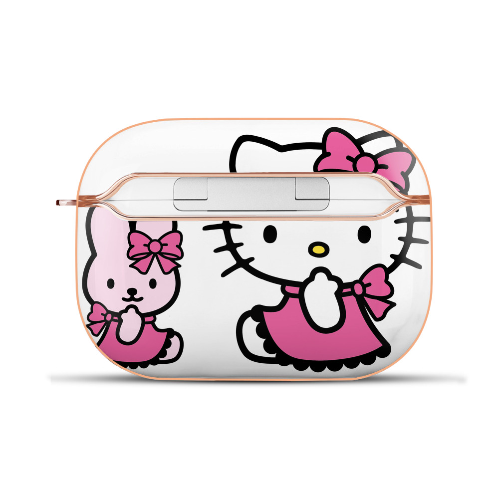 （画像用） Hello Kitty ハローキティ 【AirPods Pro用】ハードシェル保護ケース｜耐衝撃・防指紋・カラビナ付き商品仕様