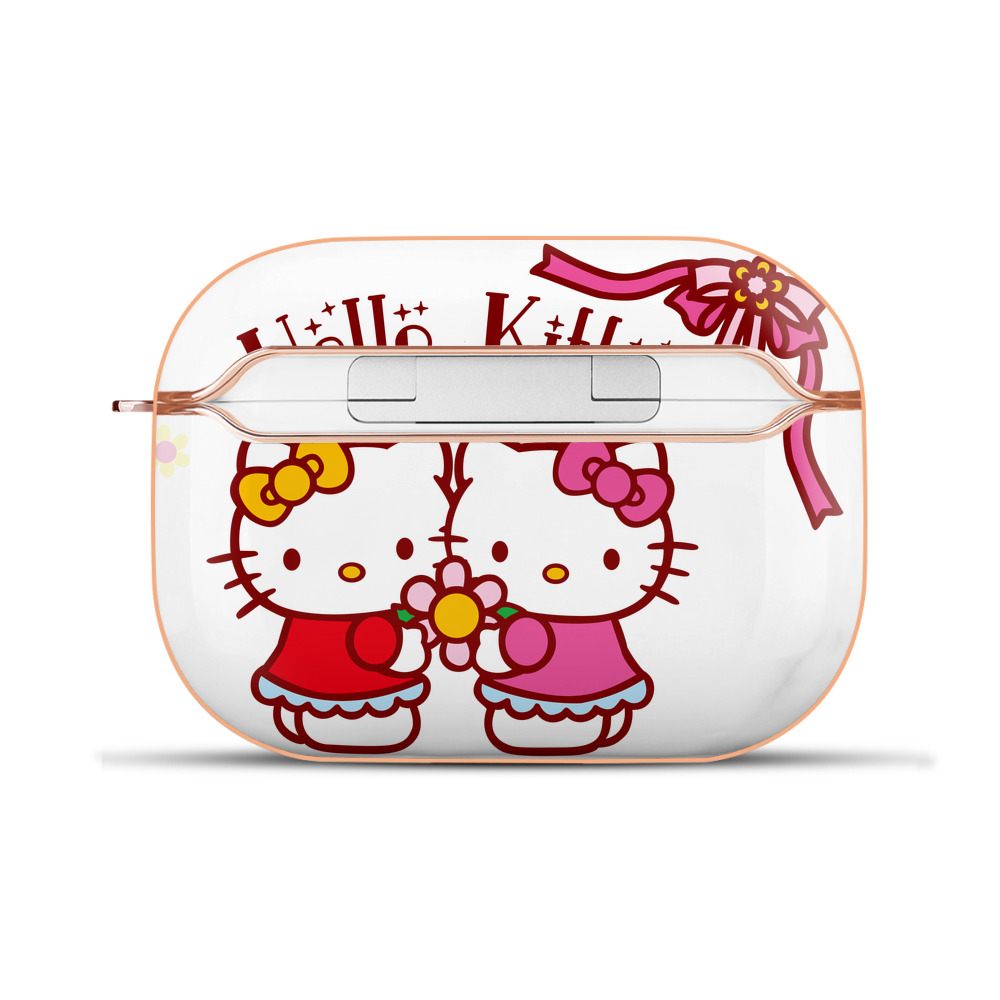 （画像用） Hello Kitty ハローキティ 【AirPods Pro用】ハードシェル保護ケース｜耐衝撃・防指紋・カラビナ付き商品仕様