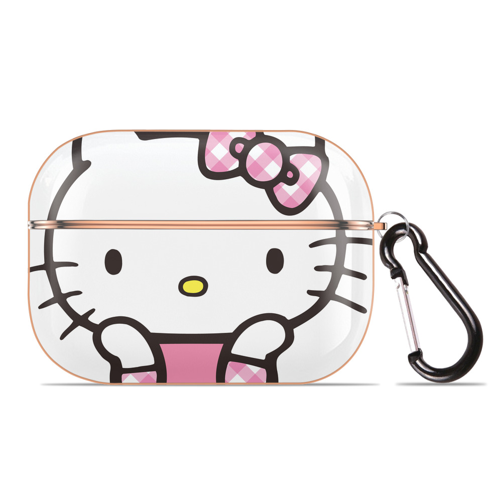 （画像用） Hello Kitty ハローキティ 【AirPods Pro用】ハードシェル保護ケース｜耐衝撃・防指紋・カラビナ付き商品仕様