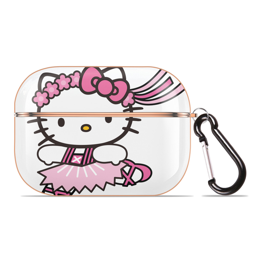 （画像用） Hello Kitty ハローキティ 【AirPods Pro用】ハードシェル保護ケース｜耐衝撃・防指紋・カラビナ付き商品仕様