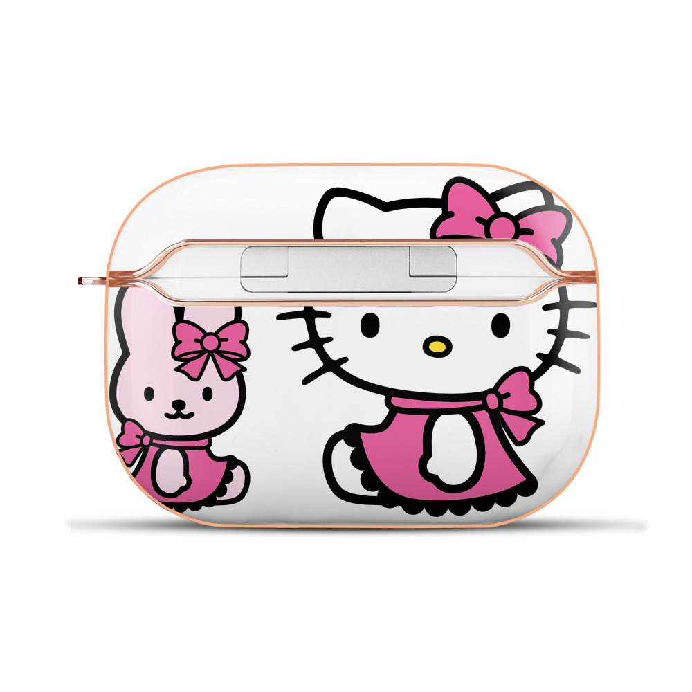 （画像用） Hello Kitty ハローキティ 【AirPods Pro用】ハードシェル保護ケース｜耐衝撃・防指紋・カラビナ付き商品仕様