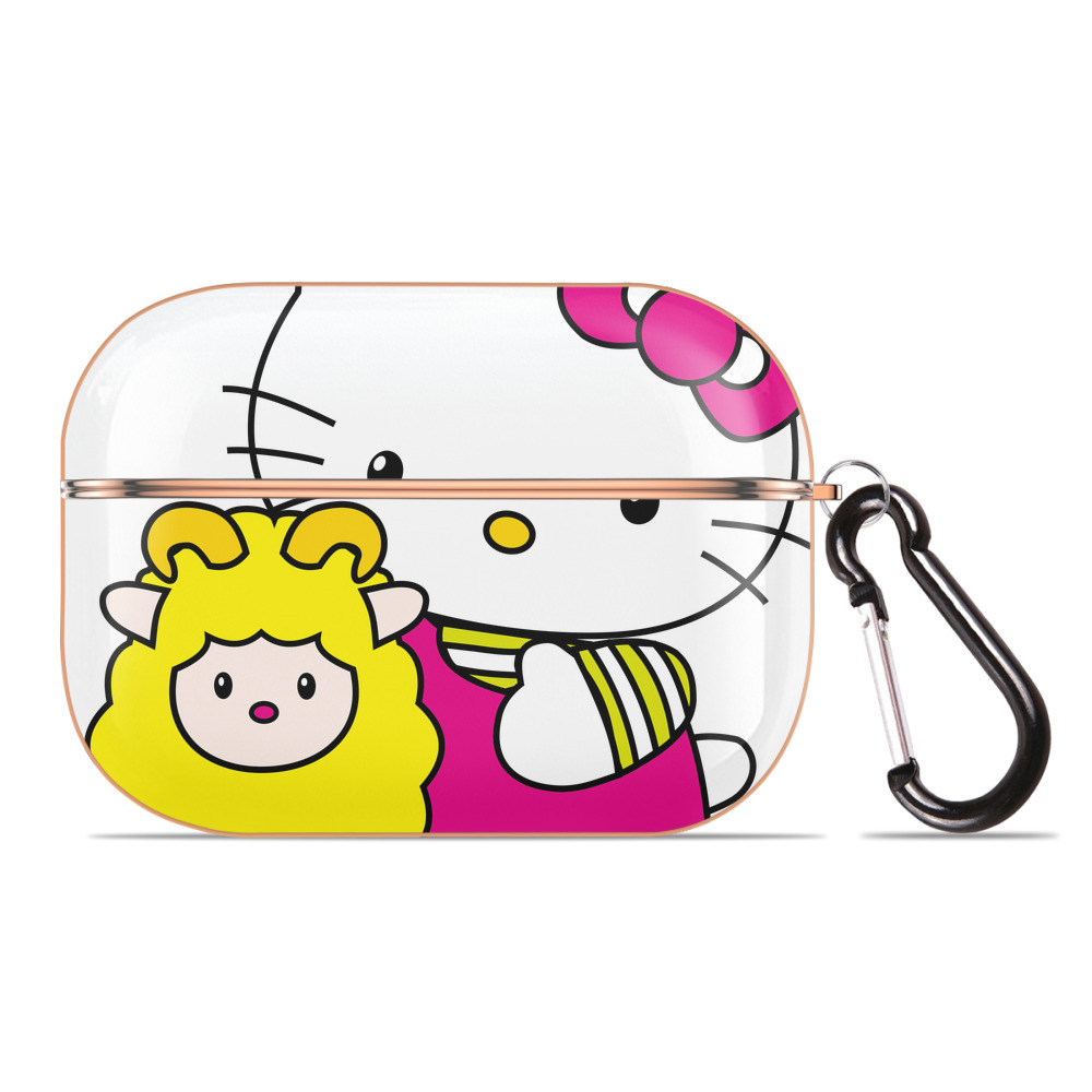 （画像用） Hello Kitty ハローキティ 【AirPods Pro用】ハードシェル保護ケース｜耐衝撃・防指紋・カラビナ付き商品仕様