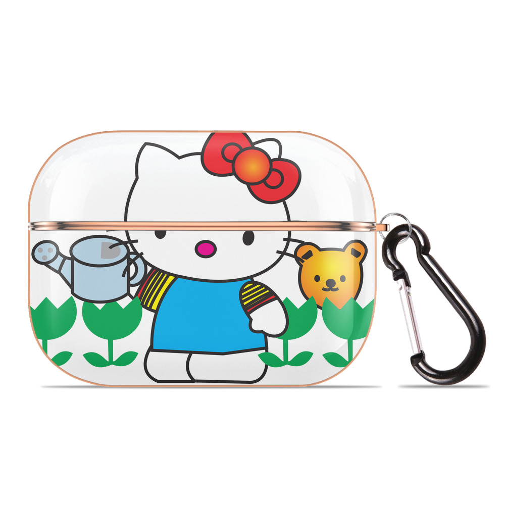 （画像用） Hello Kitty ハローキティ 【AirPods Pro用】ハードシェル保護ケース｜耐衝撃・防指紋・カラビナ付き商品仕様