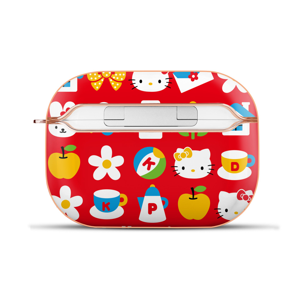 （画像用） Hello Kitty ハローキティ 【AirPods Pro用】ハードシェル保護ケース｜耐衝撃・防指紋・カラビナ付き商品仕様