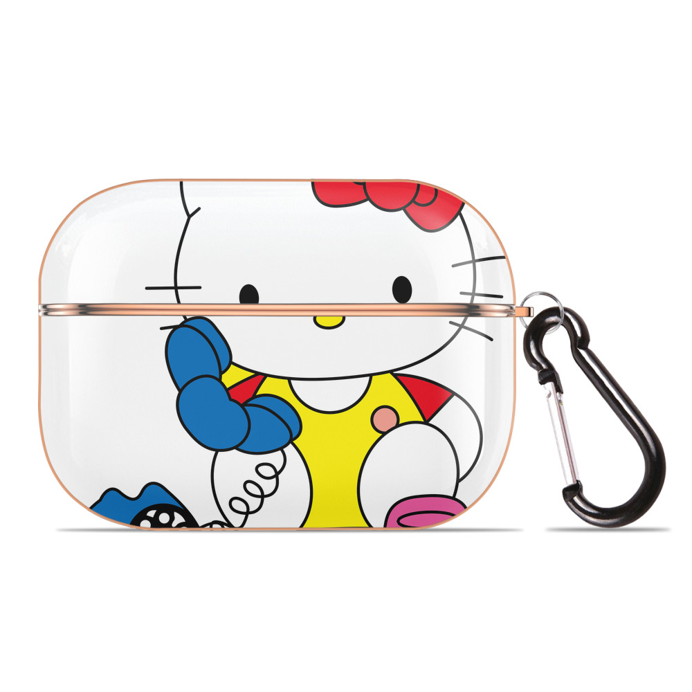 （画像用） Hello Kitty ハローキティ 【AirPods Pro用】ハードシェル保護ケース｜耐衝撃・防指紋・カラビナ付き商品仕様