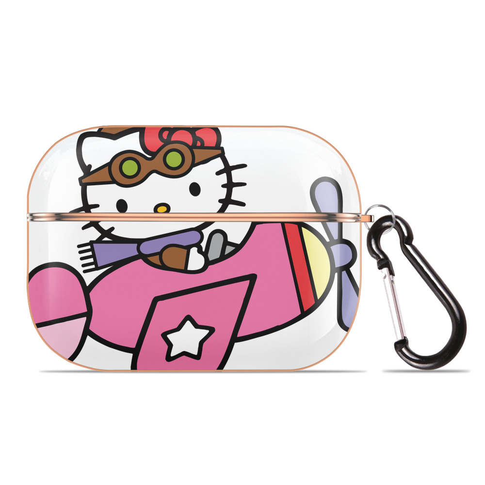 （画像用） Hello Kitty ハローキティ 【AirPods Pro用】ハードシェル保護ケース｜耐衝撃・防指紋・カラビナ付き商品仕様