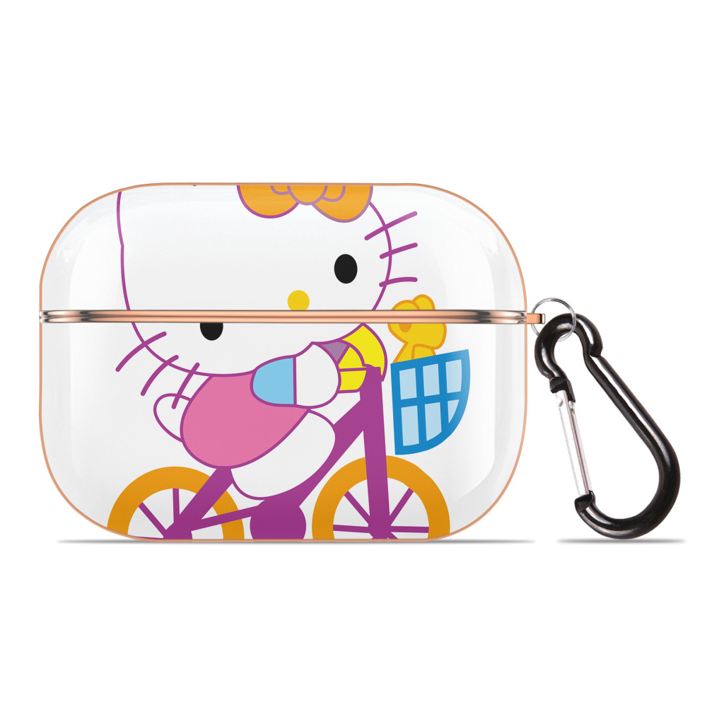 （画像用） Hello Kitty ハローキティ 【AirPods Pro用】ハードシェル保護ケース｜耐衝撃・防指紋・カラビナ付き商品仕様