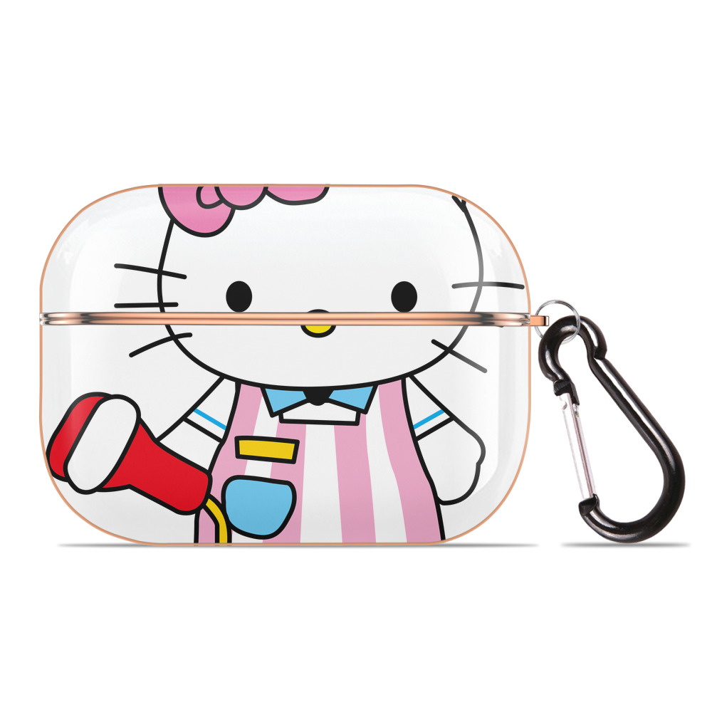 （画像用） Hello Kitty ハローキティ 【AirPods Pro用】ハードシェル保護ケース｜耐衝撃・防指紋・カラビナ付き商品仕様