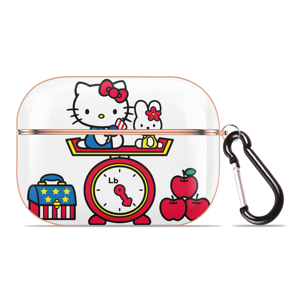 （画像用） Hello Kitty ハローキティ 【AirPods Pro用】ハードシェル保護ケース｜耐衝撃・防指紋・カラビナ付き商品仕様