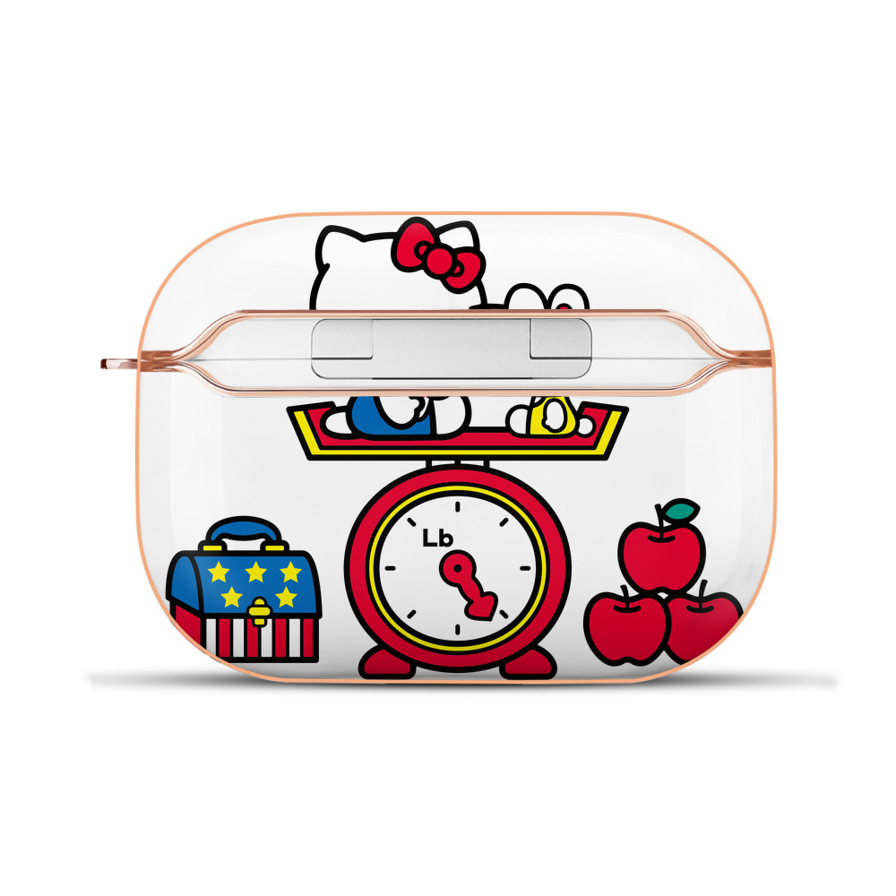 （画像用） Hello Kitty ハローキティ 【AirPods Pro用】ハードシェル保護ケース｜耐衝撃・防指紋・カラビナ付き商品仕様