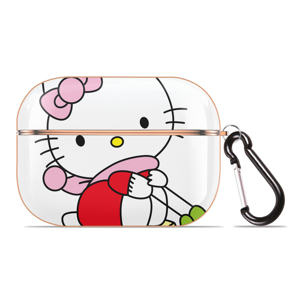（画像用） Hello Kitty ハローキティ 【AirPods Pro用】ハードシェル保護ケース｜耐衝撃・防指紋・カラビナ付き商品仕様