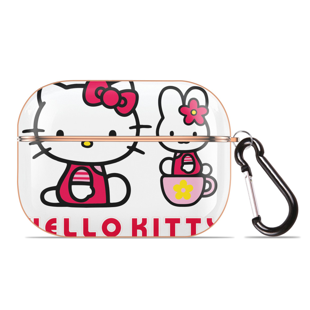 （画像用） Hello Kitty ハローキティ 【AirPods Pro用】ハードシェル保護ケース｜耐衝撃・防指紋・カラビナ付き商品仕様