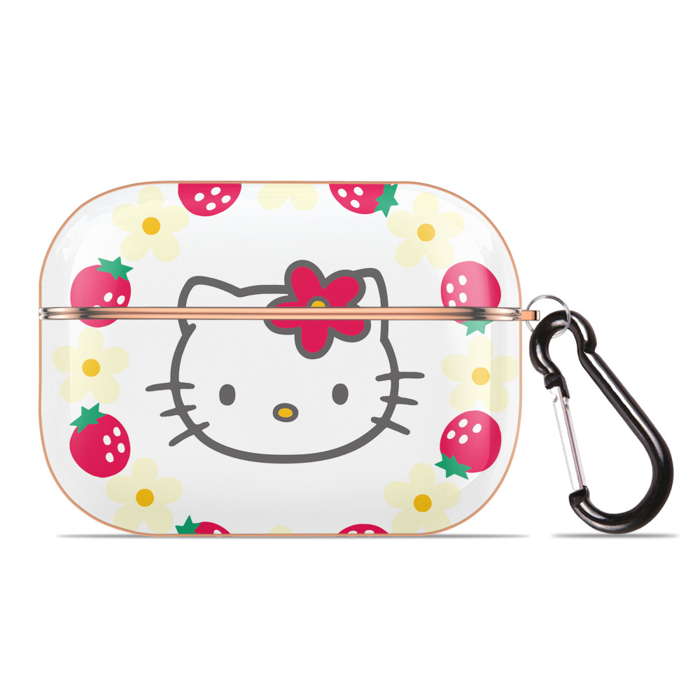 （画像用） Hello Kitty ハローキティ 【AirPods Pro用】ハードシェル保護ケース｜耐衝撃・防指紋・カラビナ付き商品仕様