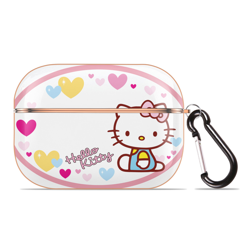 （画像用） Hello Kitty ハローキティ 【AirPods Pro用】ハードシェル保護ケース｜耐衝撃・防指紋・カラビナ付き商品仕様