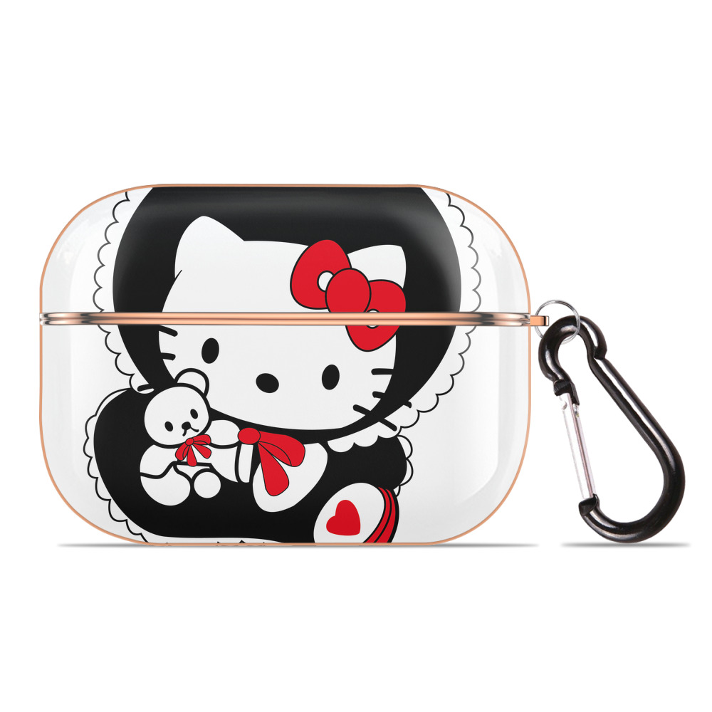 （画像用） Hello Kitty ハローキティ 【AirPods Pro用】ハードシェル保護ケース｜耐衝撃・防指紋・カラビナ付き商品仕様