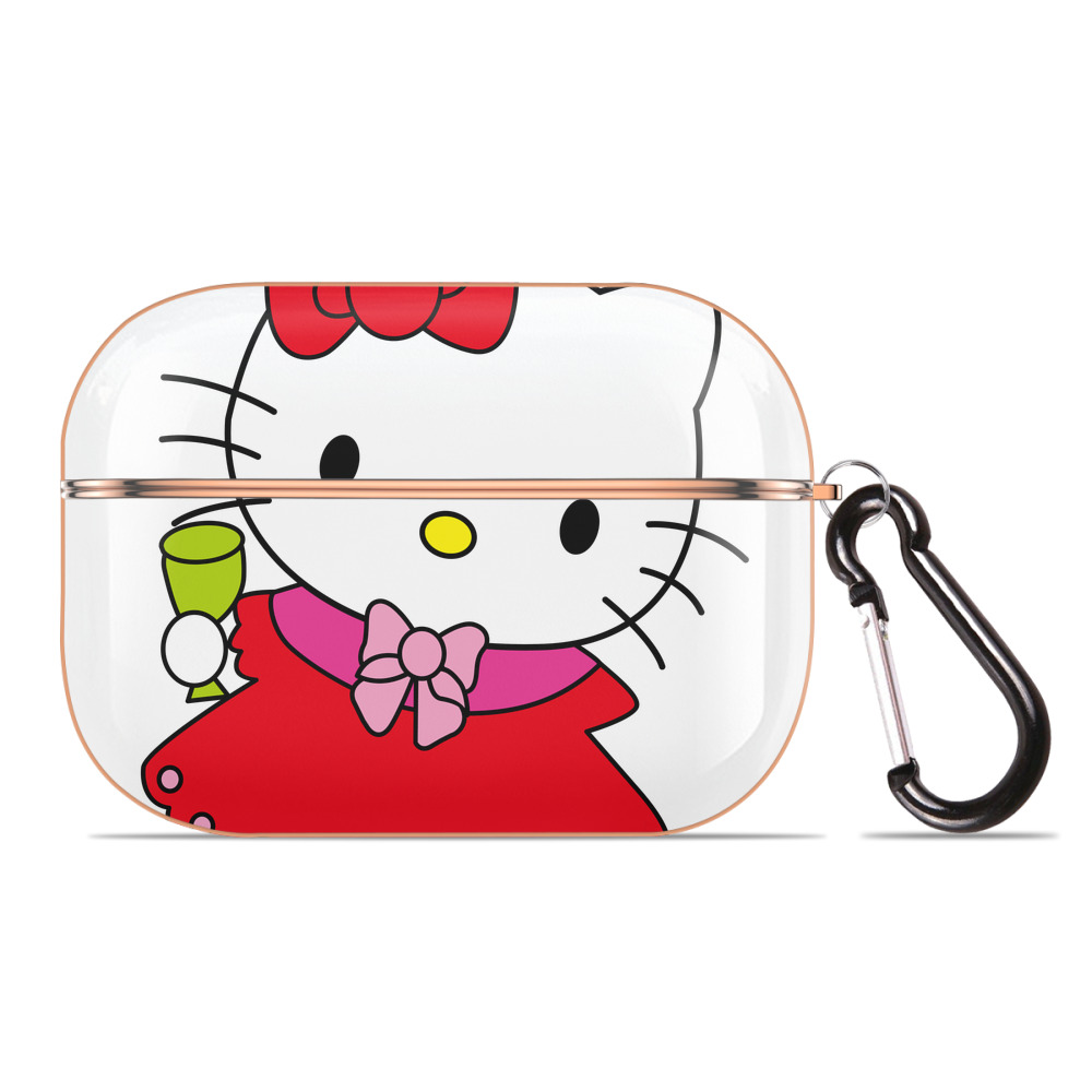 （画像用） Hello Kitty ハローキティ 【AirPods Pro用】ハードシェル保護ケース｜耐衝撃・防指紋・カラビナ付き商品仕様