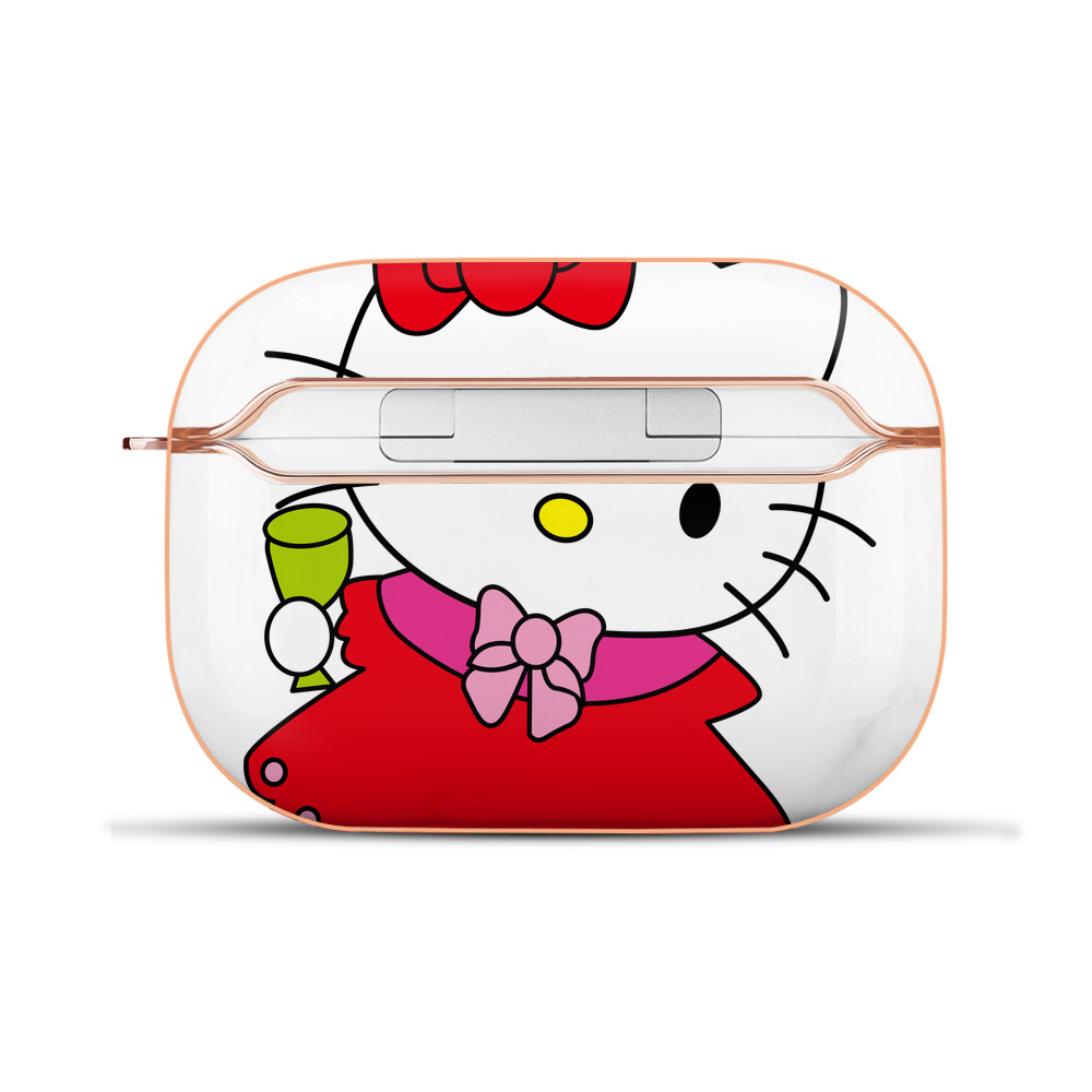 （画像用） Hello Kitty ハローキティ 【AirPods Pro用】ハードシェル保護ケース｜耐衝撃・防指紋・カラビナ付き商品仕様