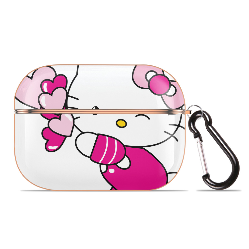 （画像用） Hello Kitty ハローキティ 【AirPods Pro用】ハードシェル保護ケース｜耐衝撃・防指紋・カラビナ付き商品仕様