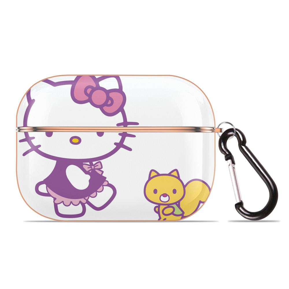 （画像用） Hello Kitty ハローキティ 【AirPods Pro用】ハードシェル保護ケース｜耐衝撃・防指紋・カラビナ付き商品仕様