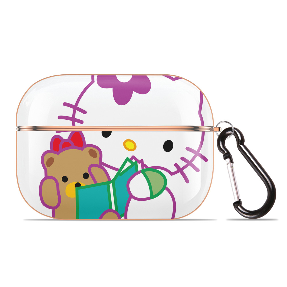 （画像用） Hello Kitty ハローキティ 【AirPods Pro用】ハードシェル保護ケース｜耐衝撃・防指紋・カラビナ付き商品仕様