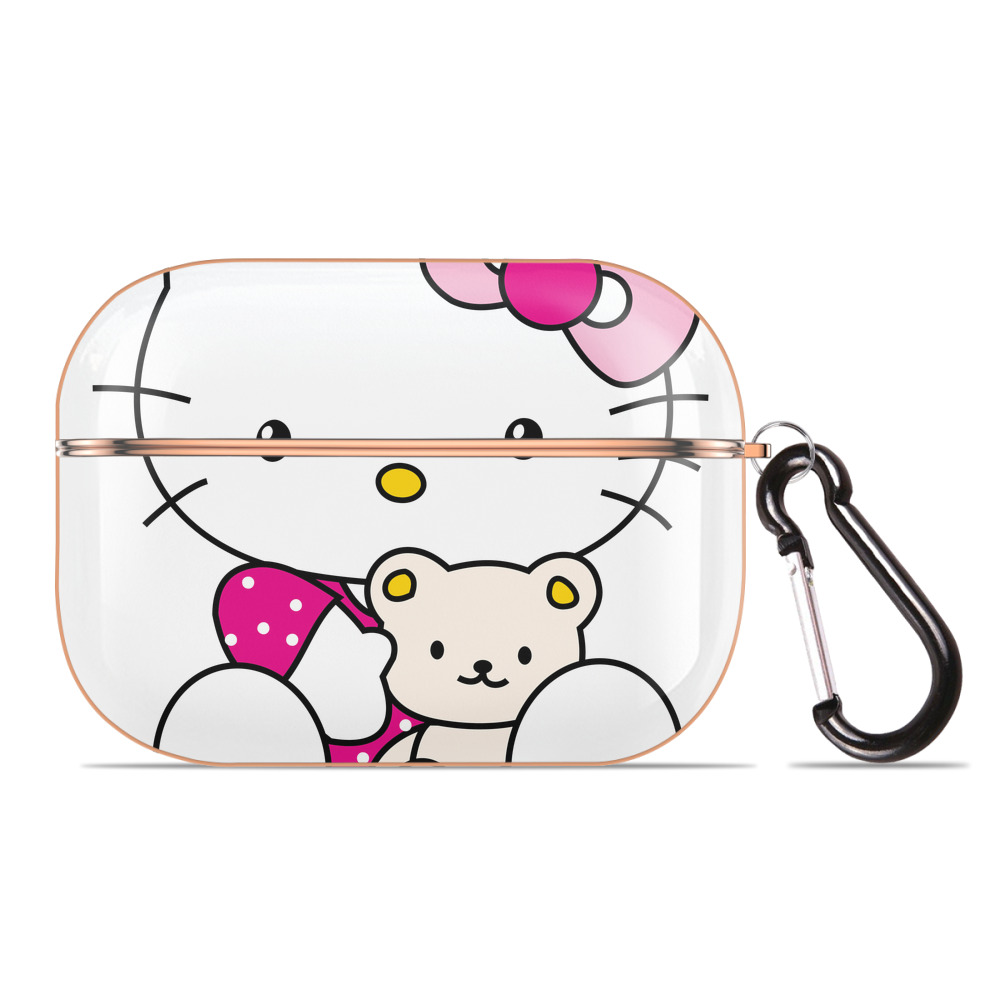 （画像用） Hello Kitty ハローキティ 【AirPods Pro用】ハードシェル保護ケース｜耐衝撃・防指紋・カラビナ付き商品仕様