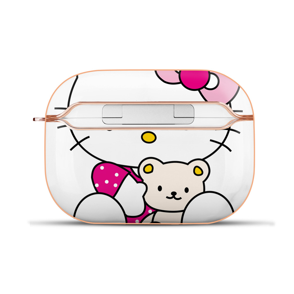 （画像用） Hello Kitty ハローキティ 【AirPods Pro用】ハードシェル保護ケース｜耐衝撃・防指紋・カラビナ付き商品仕様