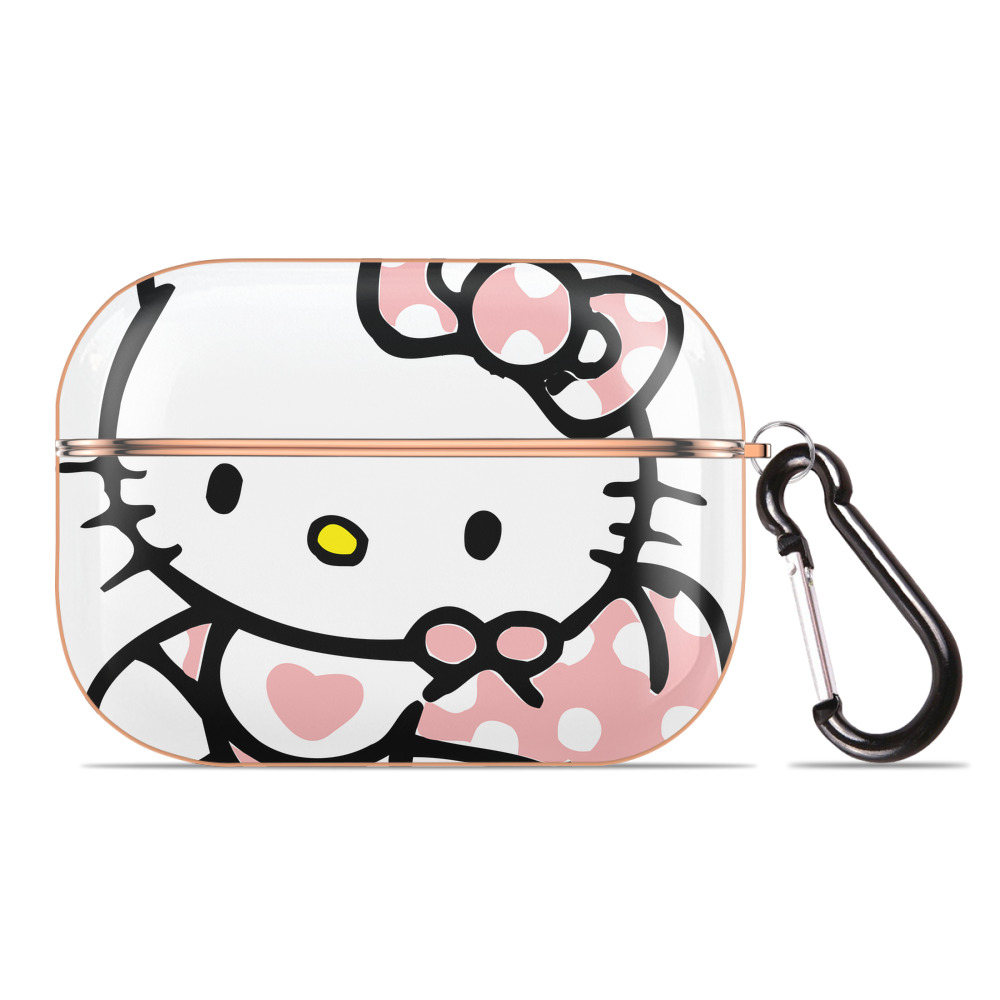 （画像用） Hello Kitty ハローキティ 【AirPods Pro用】ハードシェル保護ケース｜耐衝撃・防指紋・カラビナ付き商品仕様