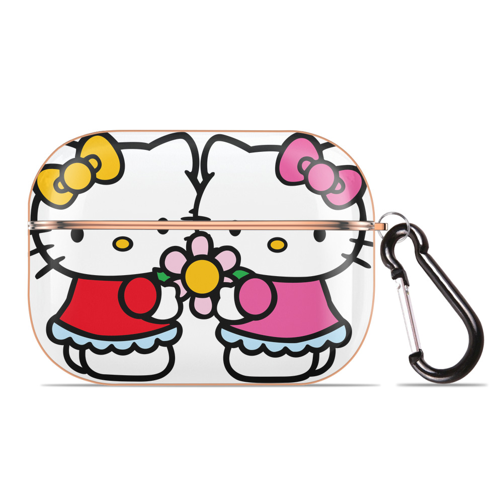 （画像用） Hello Kitty ハローキティ 【AirPods Pro用】ハードシェル保護ケース｜耐衝撃・防指紋・カラビナ付き商品仕様