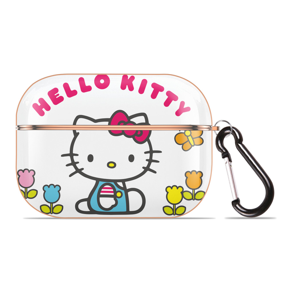 （画像用） Hello Kitty ハローキティ 【AirPods Pro用】ハードシェル保護ケース｜耐衝撃・防指紋・カラビナ付き商品仕様