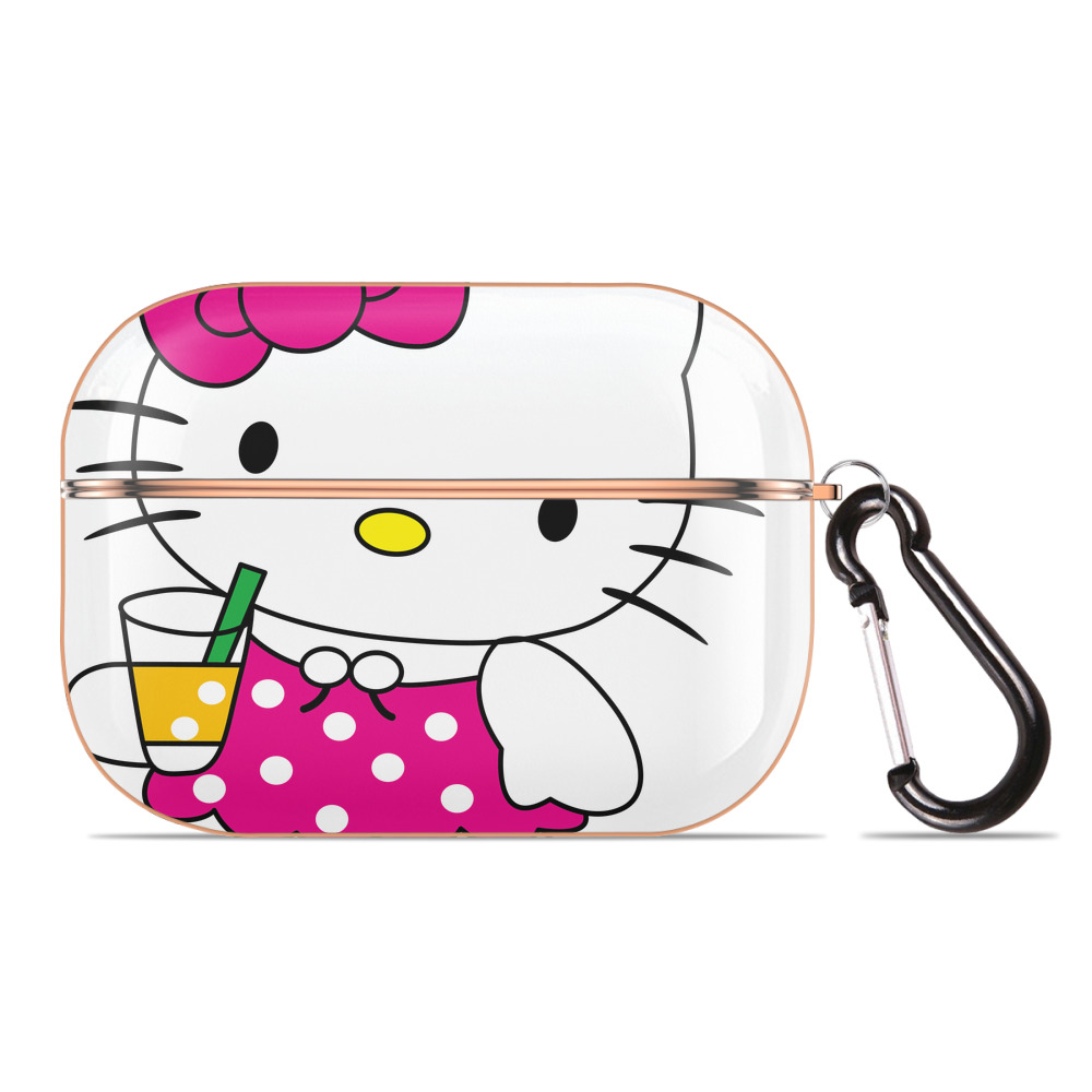 （画像用） Hello Kitty ハローキティ 【AirPods Pro用】ハードシェル保護ケース｜耐衝撃・防指紋・カラビナ付き商品仕様