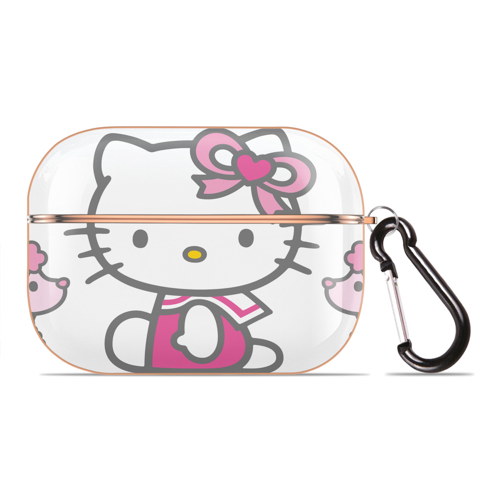 （画像用） Hello Kitty ハローキティ 【AirPods Pro用】ハードシェル保護ケース｜耐衝撃・防指紋・カラビナ付き商品仕様