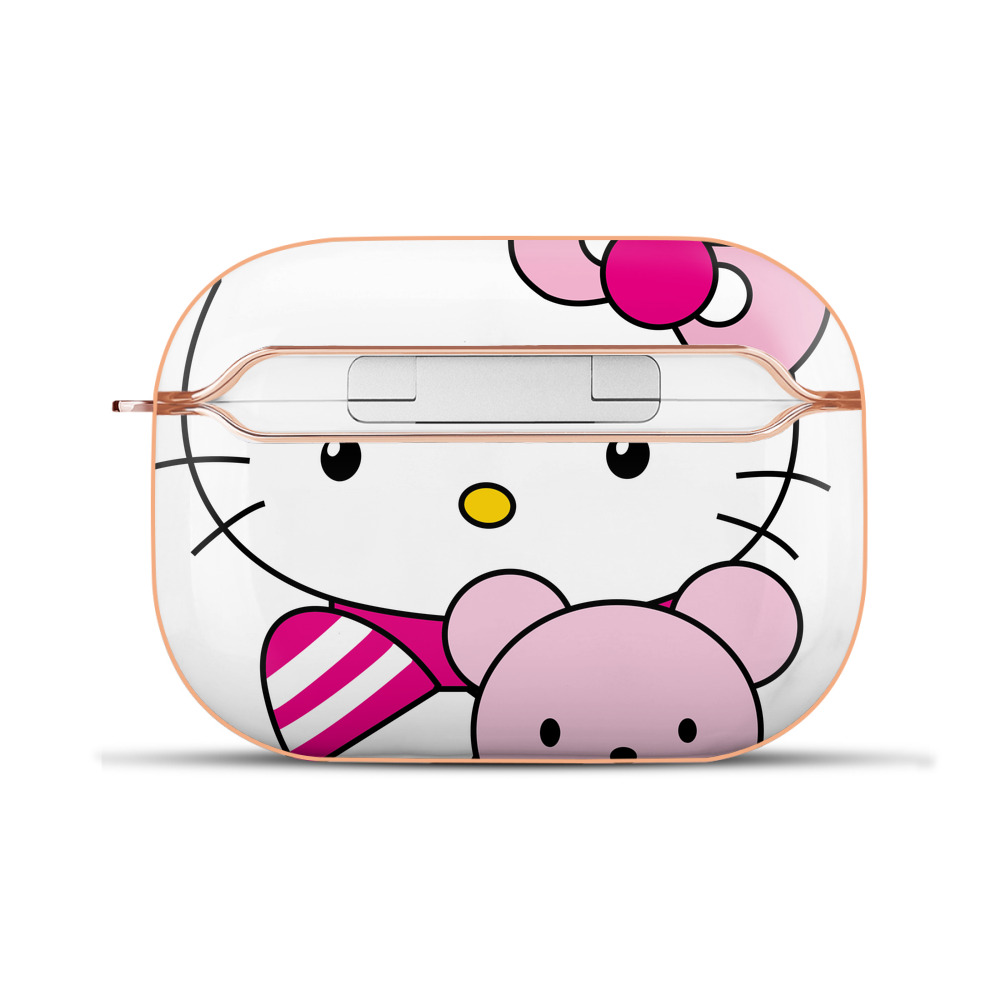 （画像用） Hello Kitty ハローキティ 【AirPods Pro用】ハードシェル保護ケース｜耐衝撃・防指紋・カラビナ付き商品仕様