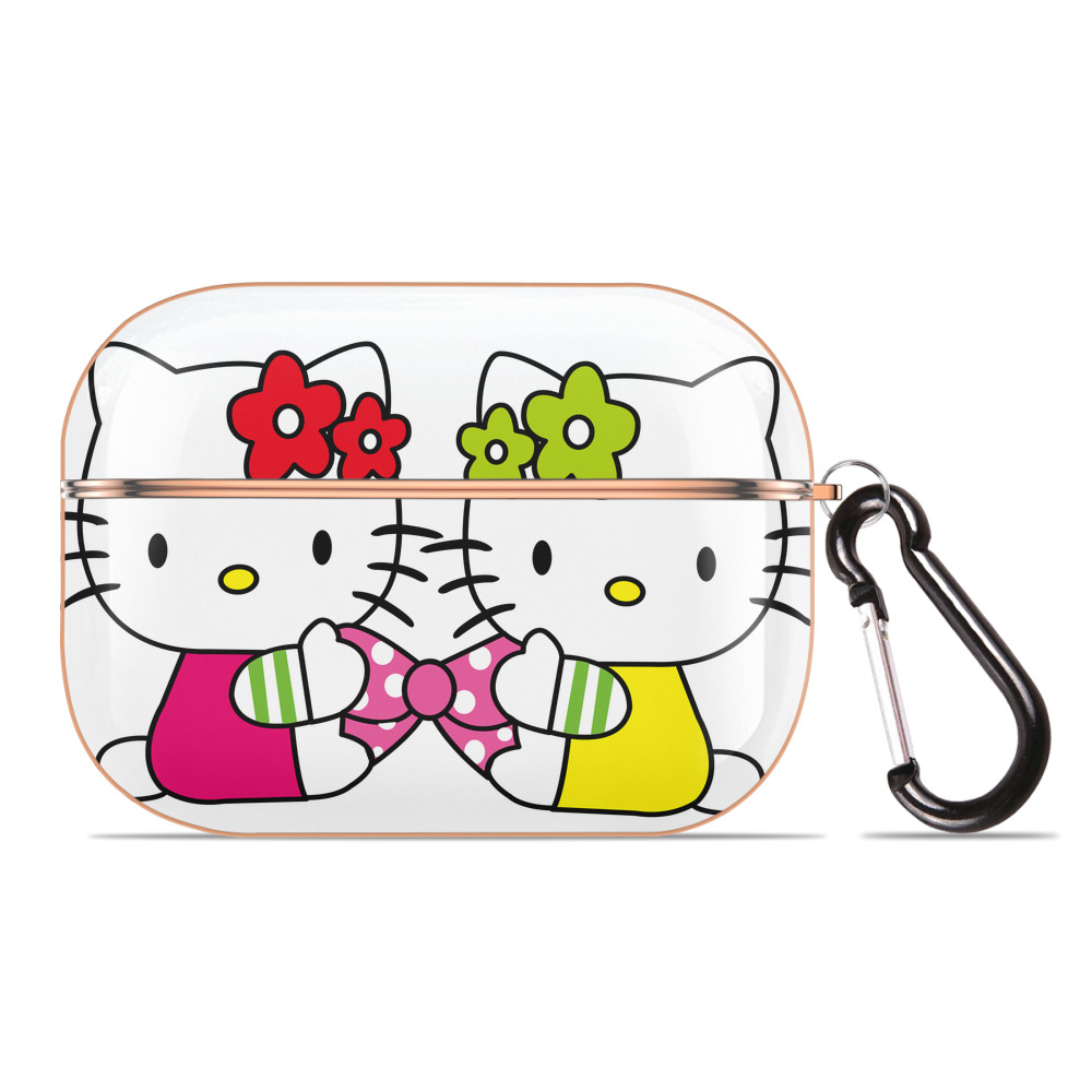 （画像用） Hello Kitty ハローキティ 【AirPods Pro用】ハードシェル保護ケース｜耐衝撃・防指紋・カラビナ付き商品仕様