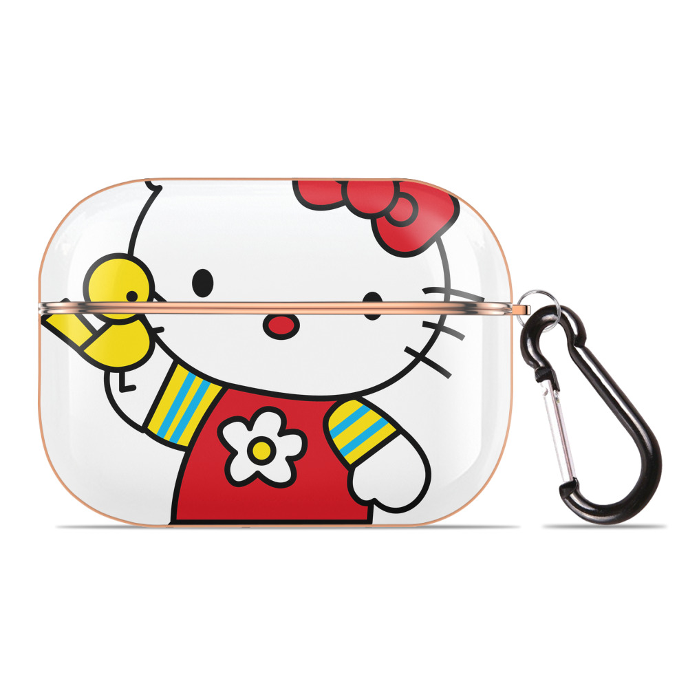 （画像用） Hello Kitty ハローキティ 【AirPods Pro用】ハードシェル保護ケース｜耐衝撃・防指紋・カラビナ付き商品仕様