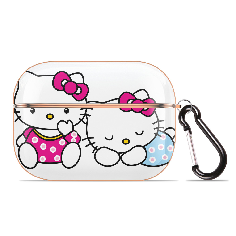 （画像用） Hello Kitty ハローキティ 【AirPods Pro用】ハードシェル保護ケース｜耐衝撃・防指紋・カラビナ付き商品仕様