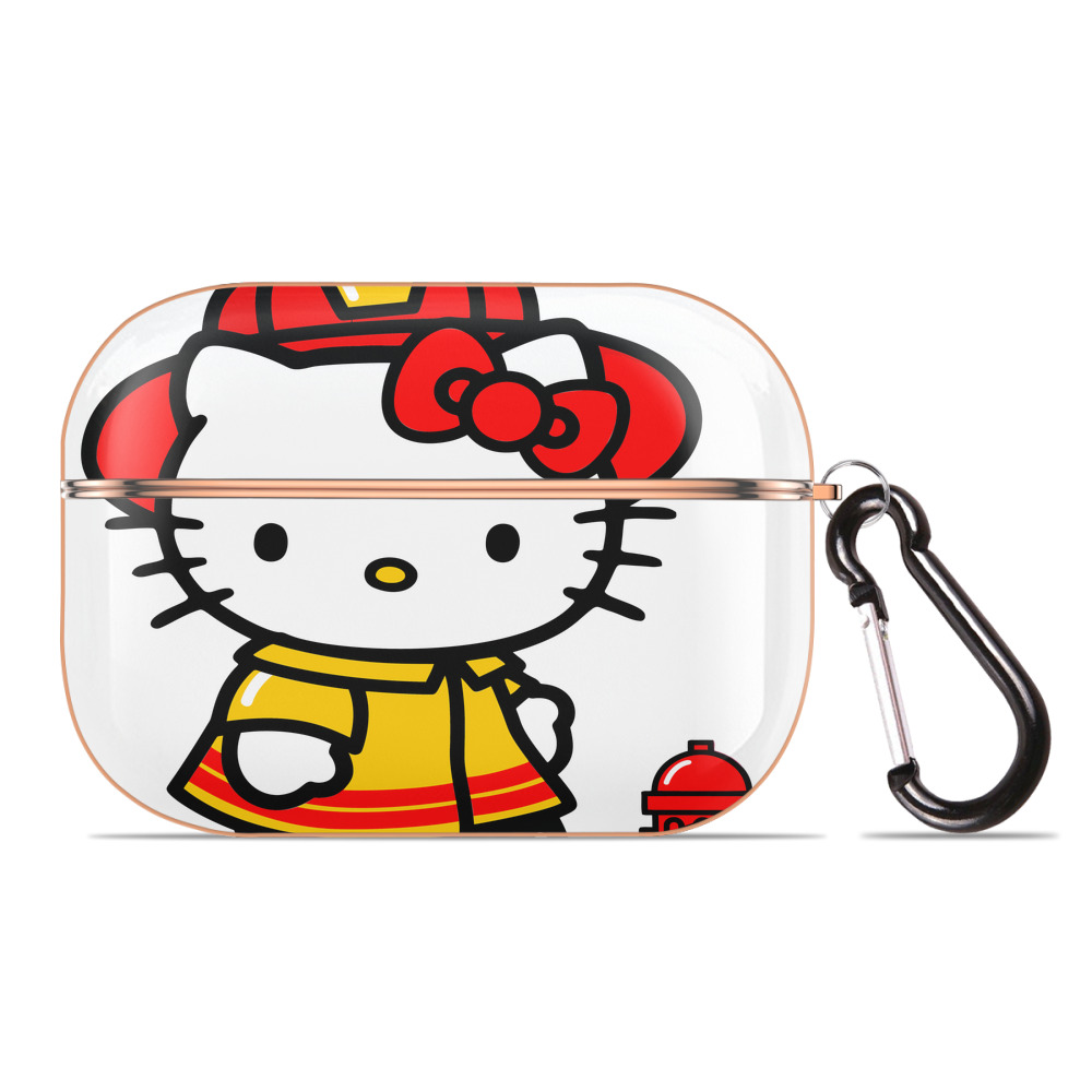 （画像用） Hello Kitty ハローキティ 【AirPods Pro用】ハードシェル保護ケース｜耐衝撃・防指紋・カラビナ付き商品仕様