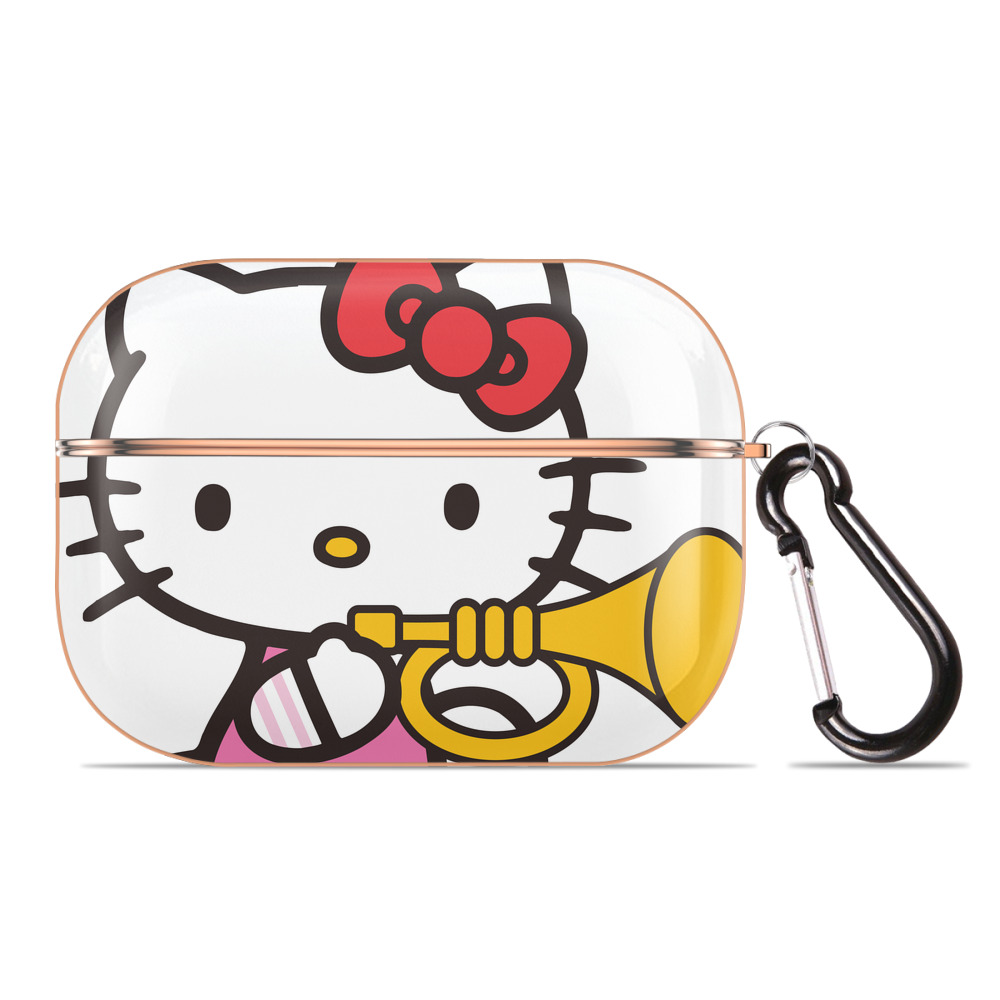 （画像用） Hello Kitty ハローキティ 【AirPods Pro用】ハードシェル保護ケース｜耐衝撃・防指紋・カラビナ付き商品仕様