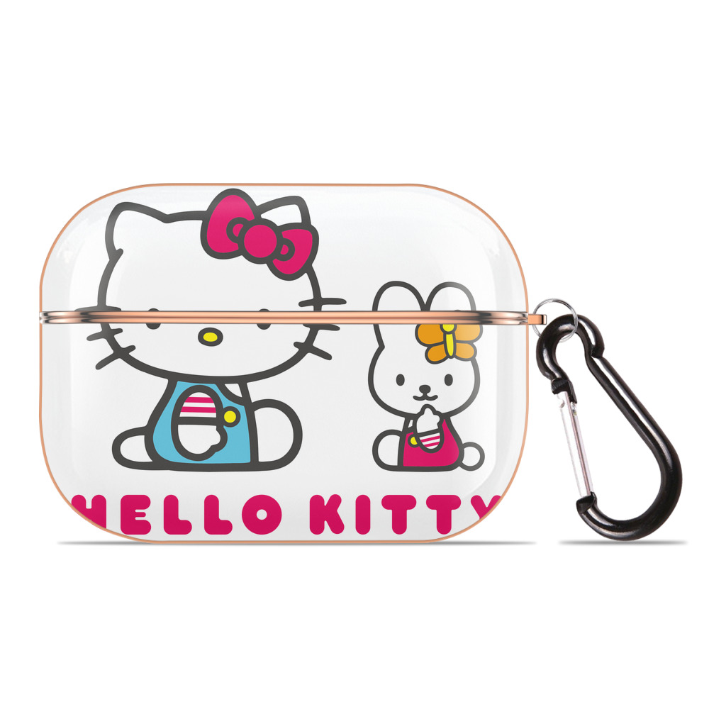 （画像用） Hello Kitty ハローキティ 【AirPods Pro用】ハードシェル保護ケース｜耐衝撃・防指紋・カラビナ付き商品仕様
