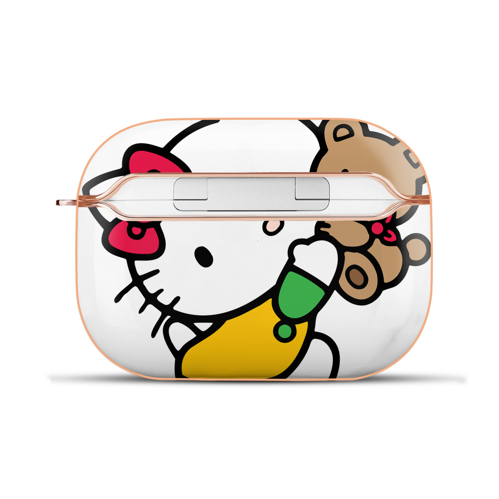 （画像用） Hello Kitty ハローキティ 【AirPods Pro用】ハードシェル保護ケース｜耐衝撃・防指紋・カラビナ付き商品仕様