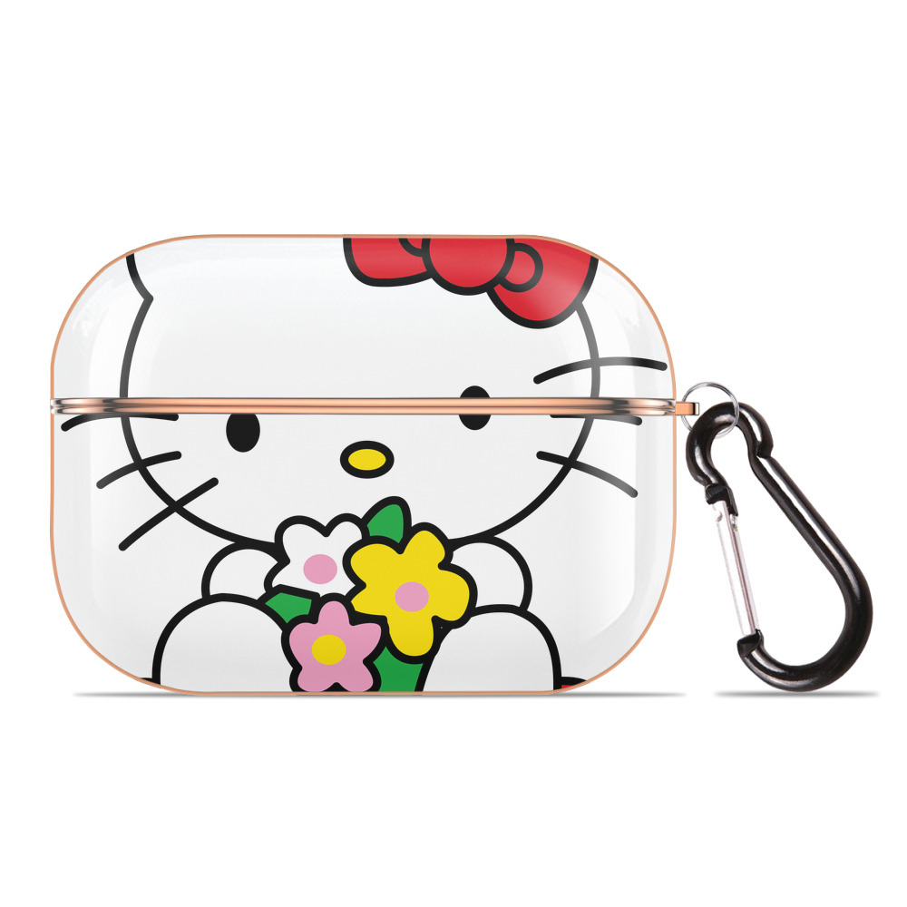 （画像用） Hello Kitty ハローキティ 【AirPods Pro用】ハードシェル保護ケース｜耐衝撃・防指紋・カラビナ付き商品仕様