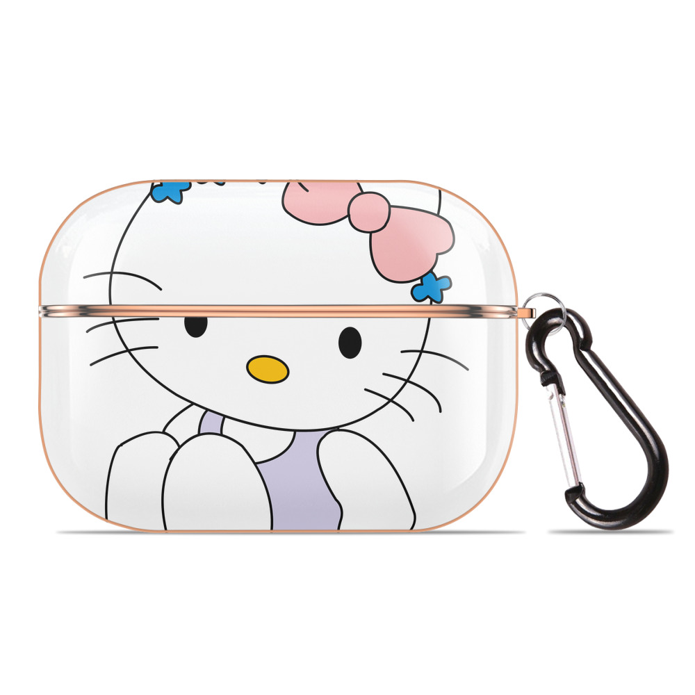 （画像用） Hello Kitty ハローキティ 【AirPods Pro用】ハードシェル保護ケース｜耐衝撃・防指紋・カラビナ付き商品仕様