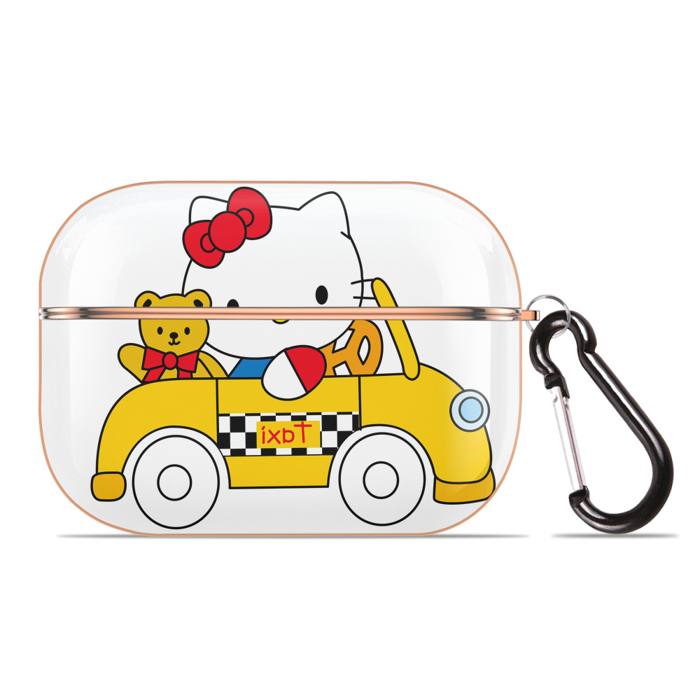 （画像用） Hello Kitty ハローキティ 【AirPods Pro用】ハードシェル保護ケース｜耐衝撃・防指紋・カラビナ付き商品仕様