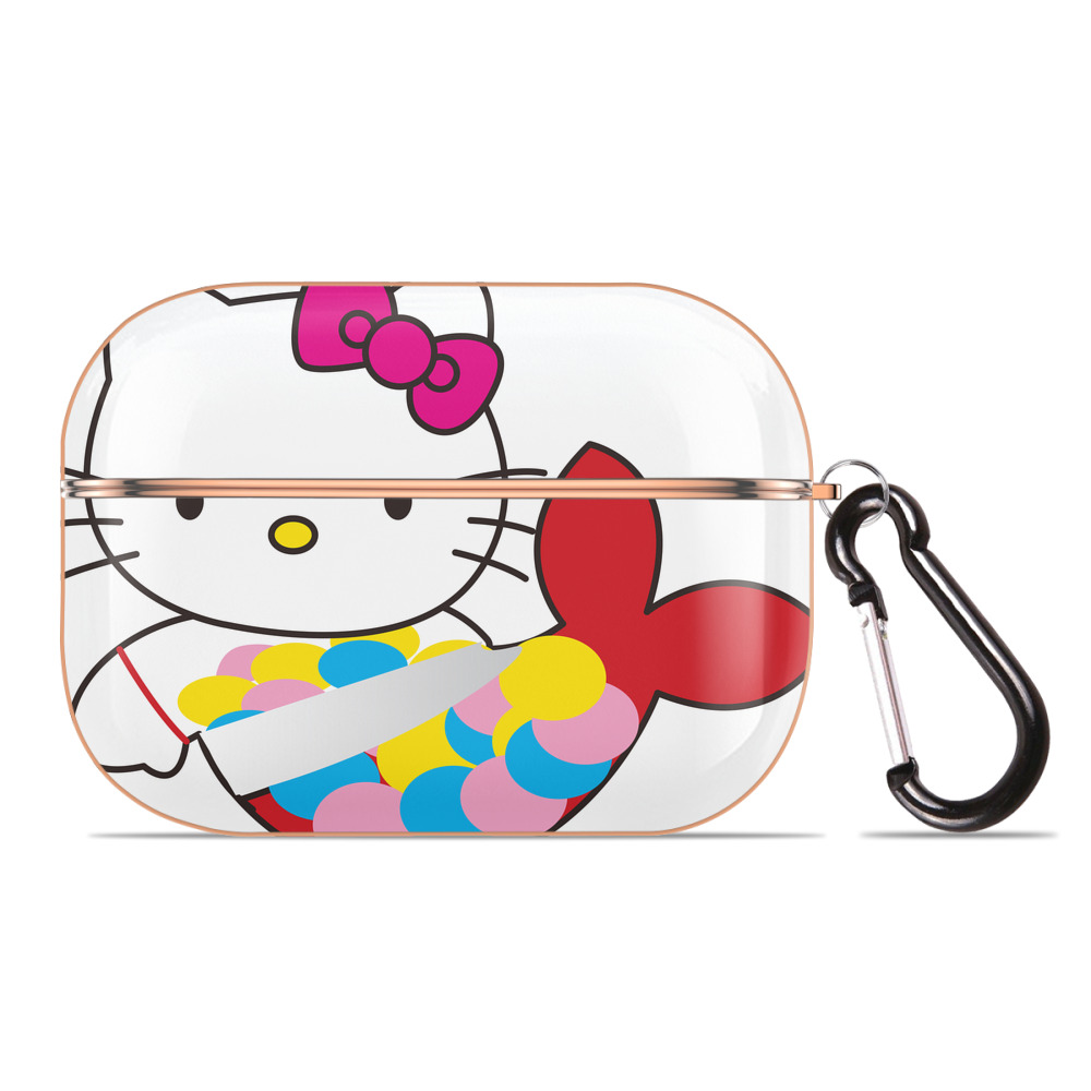 （画像用） Hello Kitty ハローキティ 【AirPods Pro用】ハードシェル保護ケース｜耐衝撃・防指紋・カラビナ付き商品仕様